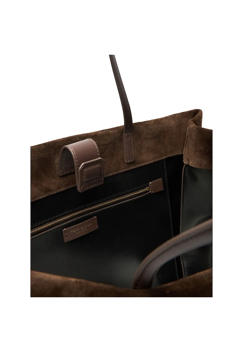 Geanta dama  Ella Suede Tote, culoare Pine Bark, dimensiuni 1709