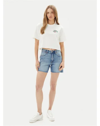 Tricou dama  alb, bumbac