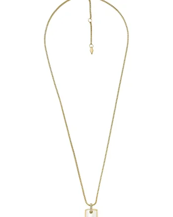 Colier cu pandantiv Mother of Pearl, Auriu