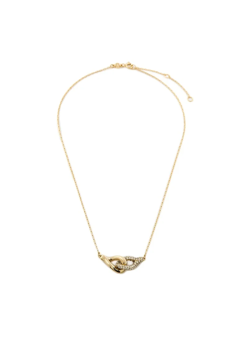 Bratara dama  Gold/Crystal, interlocking, 783