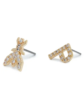 Cercei dama  Gold/Crystal, 8J1056/M009, material plastic