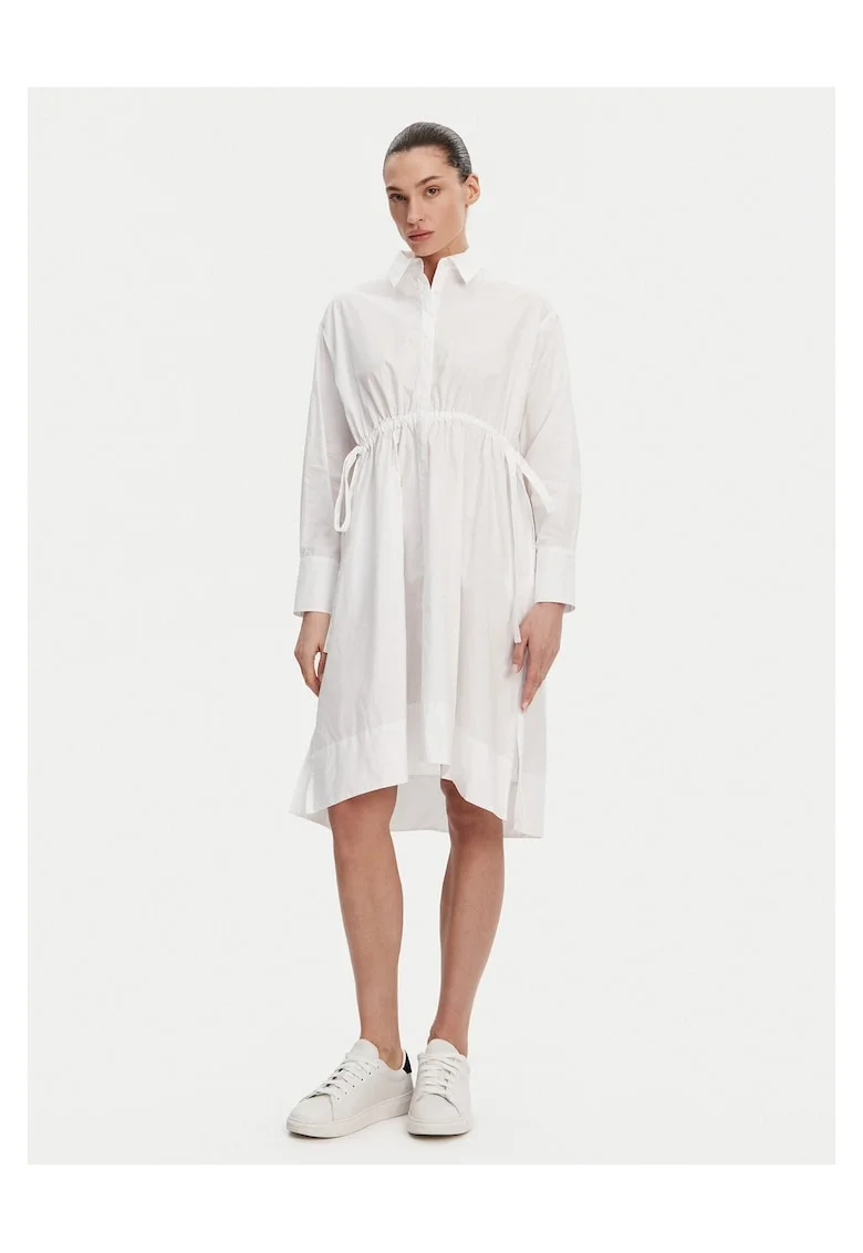 Rochie casual dama  alba, fabric usor