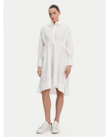 Rochie casual dama  alba, fabric usor