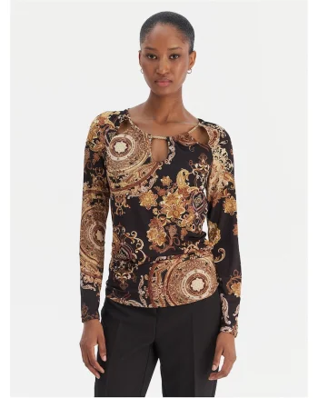 Bluza dama,  CFC0020152002, negru, maro