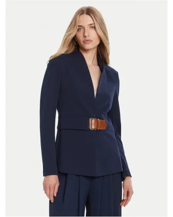 Sacou dama  bleumarin, fabricat elegant