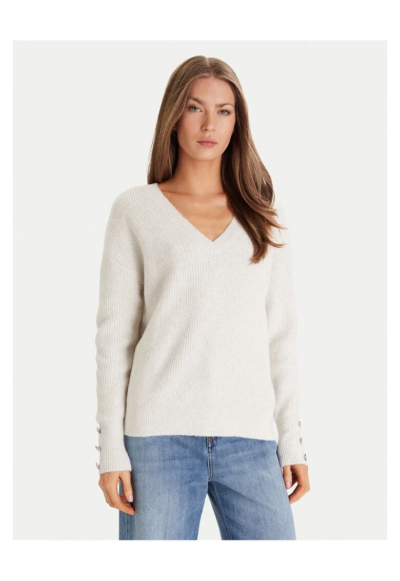 Pulover dama  crem, moale