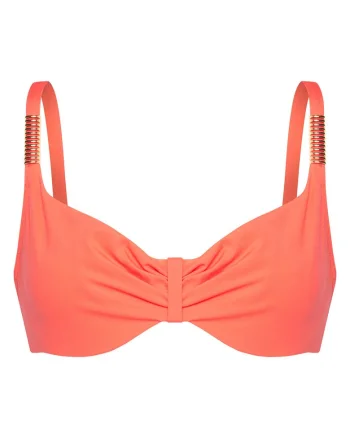 Top de bikini  coral