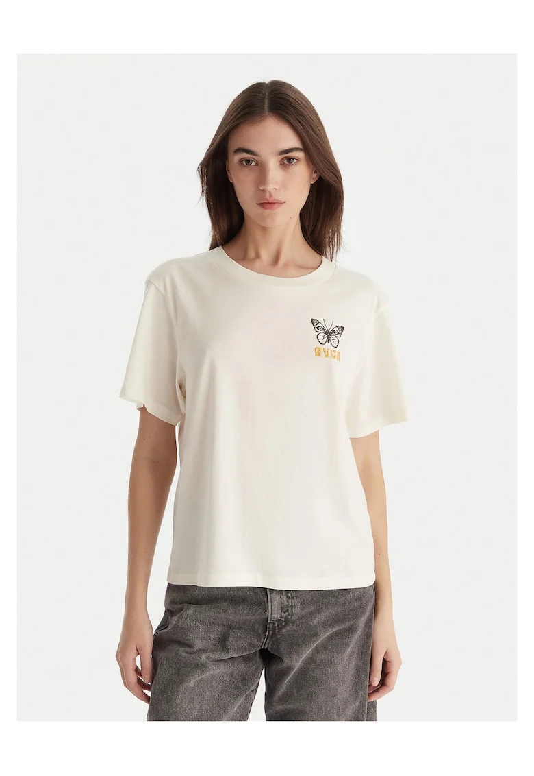 Tricou dama  alb, bumbac