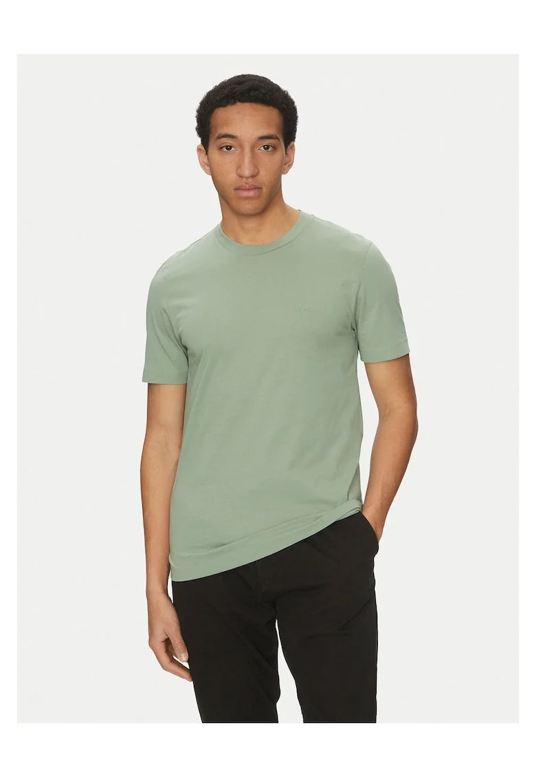 Tricou barbati  verde menta, bumbac