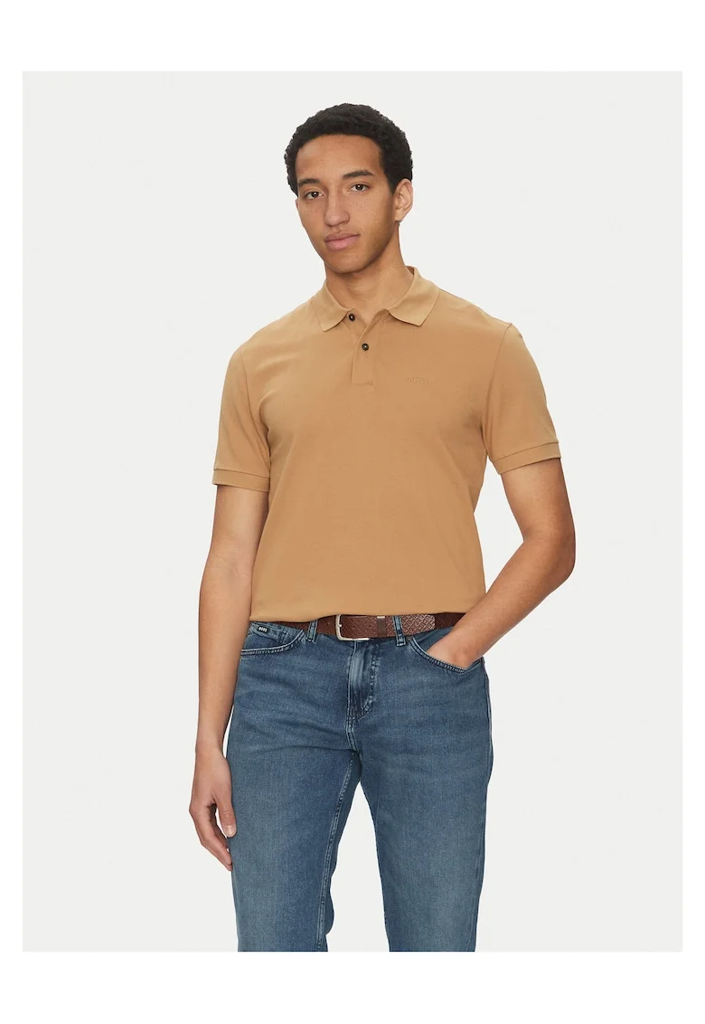 Tricou barbati  bej, din material 100% bumbac