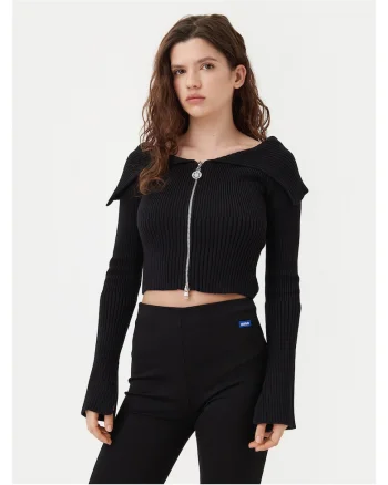 Cardigan  negru, dama