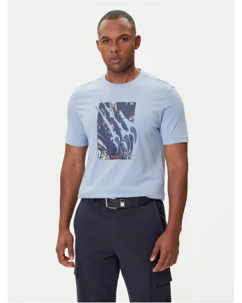 Tricou barbat  bumbac, albastru
