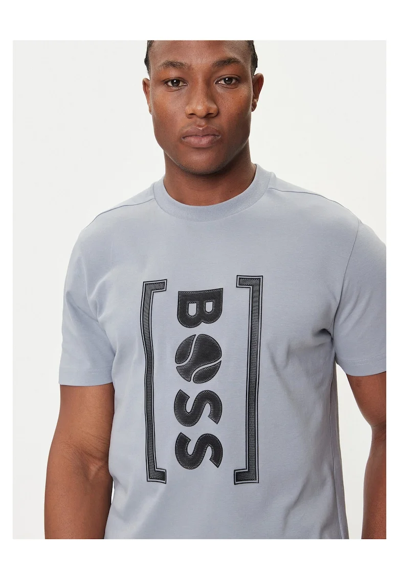 Tricou barbati  culoare gri, din bumbac