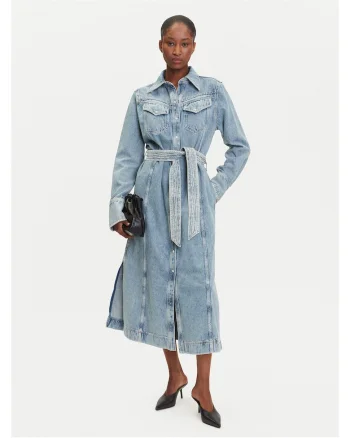 Rochie din denim  albastru, pentru femei