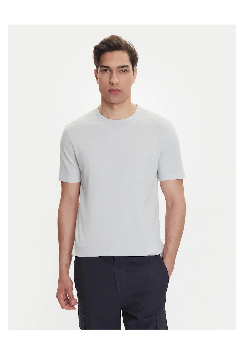 Tricou barbat  gri, bumbac, uni