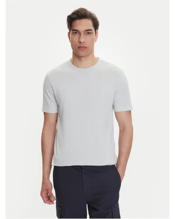 Tricou barbat  gri, bumbac, uni