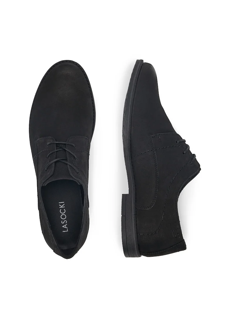 Pantofi eleganti pentru copii,  CONC JUVE-04, piele naturala, negru
