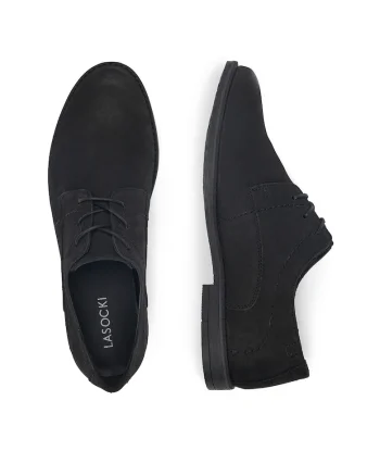 Pantofi eleganti pentru copii,  CONC JUVE-04, piele naturala, negru