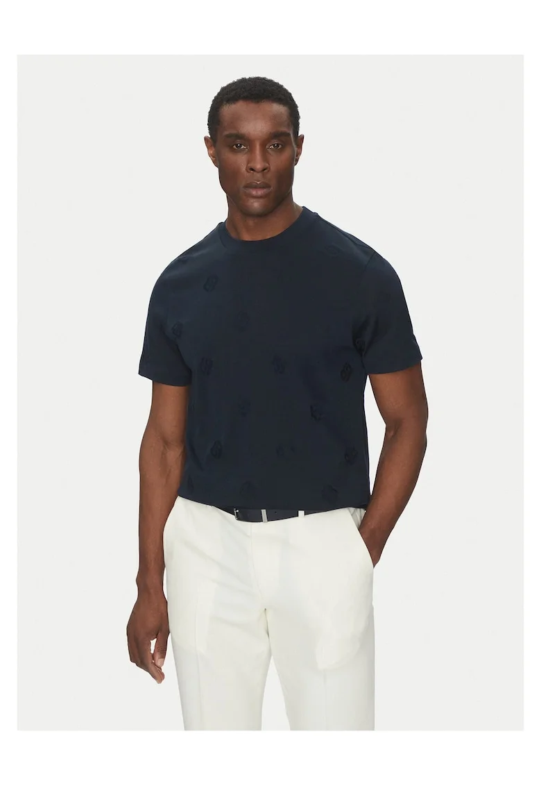 Tricou barbati,  bleumarin, din bumbac