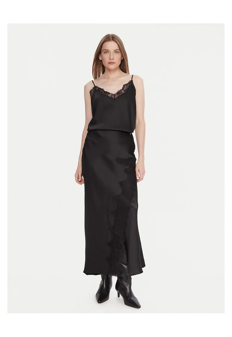 Fusta maxi,  neagra