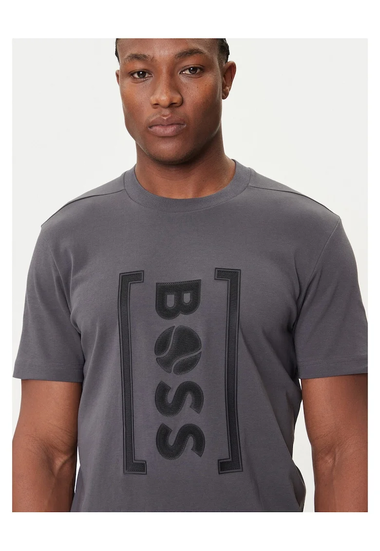 Tricou barbati,  gri, din bumbac