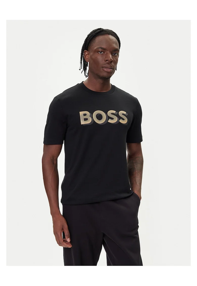Tricou barbat  bumbac, culoare neagra