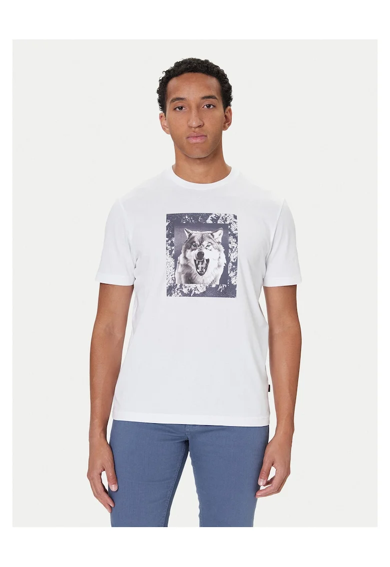 Tricou barbat  bumbac, alb