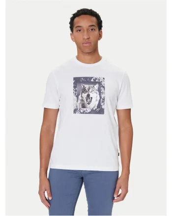 Tricou barbat  bumbac, alb