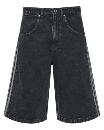 Pantaloni scurti barbati,  denim, negru