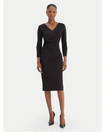 Rochie de cocktail,  negru, fabrica usoara