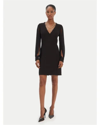 Rochie mini de cocktail,  negru, fabrica de calitate