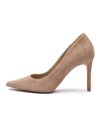 Pantofi stiletto de piele Linsey, Maro