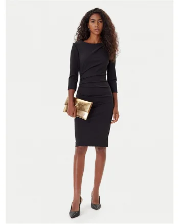 Rochie de cocktail,  neagra, fabricata din material de calitate
