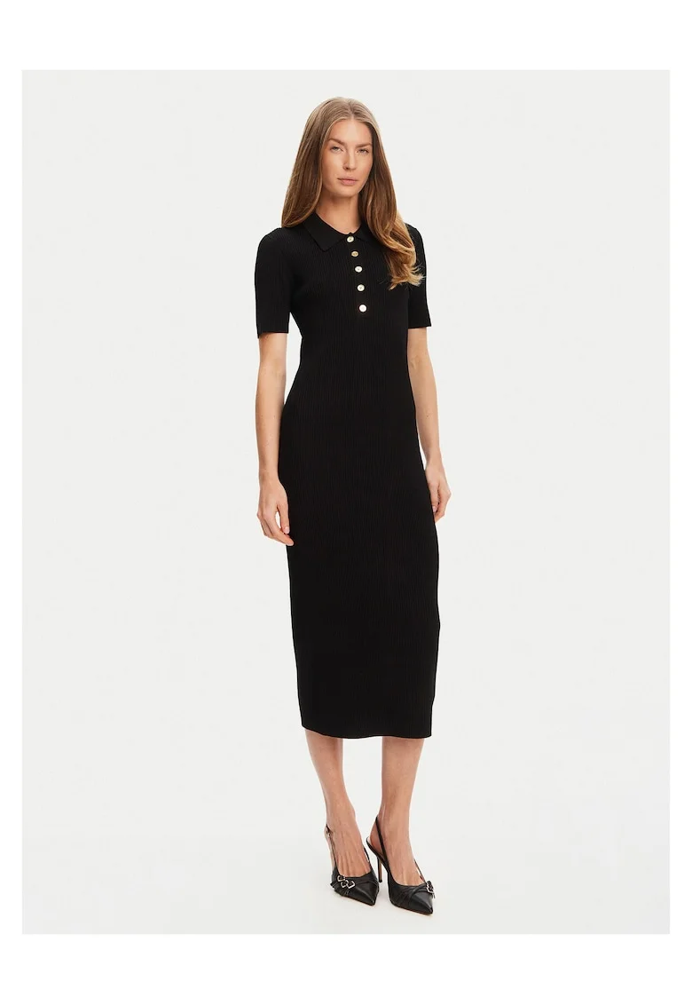 Rochie,  tricotata, neagra