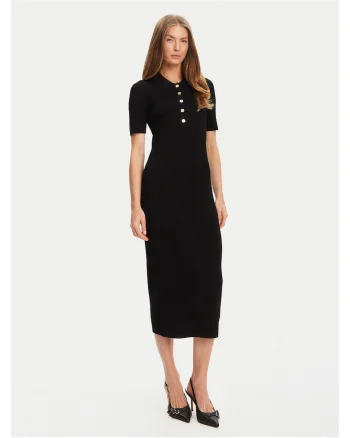 Rochie,  tricotata, neagra