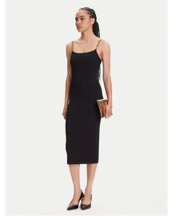 Rochie de cocktail,  negru, fabrica usoara