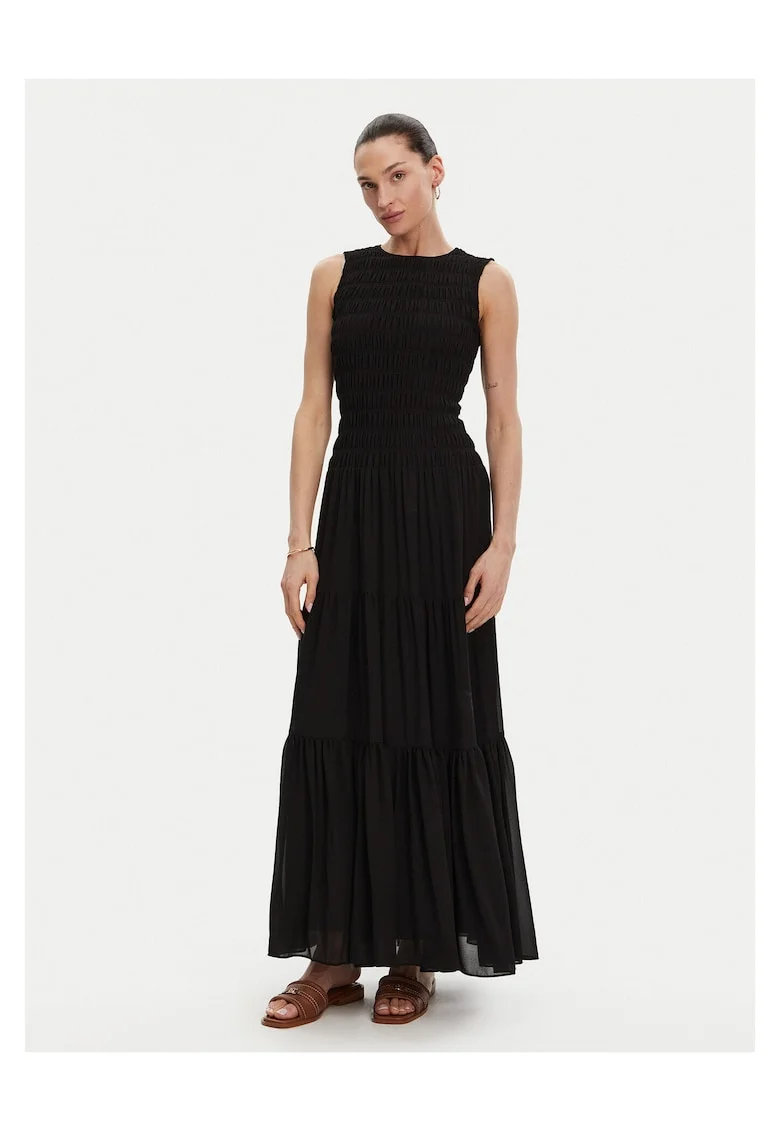 Rochie de vara dama  negru, fabricatie usoara