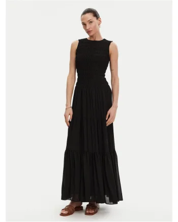 Rochie de vara dama  negru, fabricatie usoara