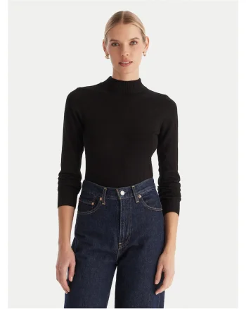 Pulover dama  negru, tricotat