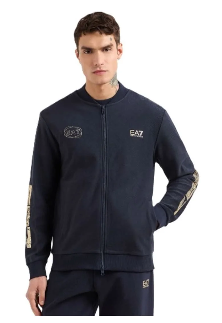 Bluza cu fermoar  pentru Lifestyle, M T-TOP FZ GOLD, 7M000314-AF13527-UB102, Albastru, Albastru