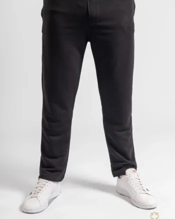 Pantaloni pentru barbati, uniton, din bumbac, Negru