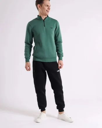 Pantaloni din bumbac, cu flis, pentru barbati
