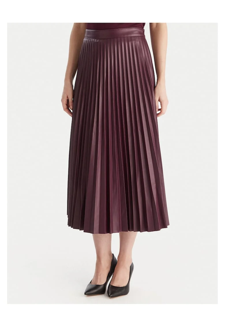 Fusta  din imitatie de piele, violet