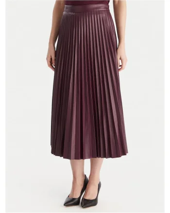 Fusta  din imitatie de piele, violet
