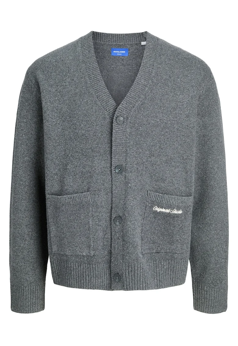 Cardigan barbatesc Jack Jones, gri