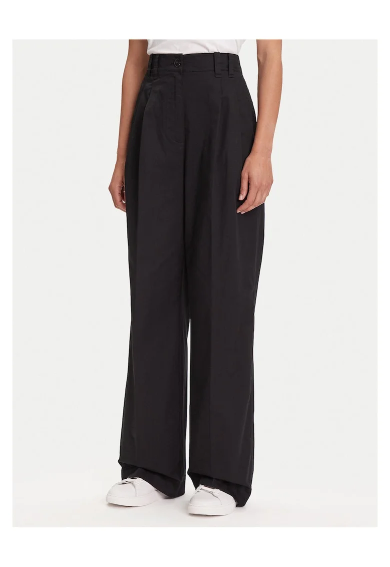 Pantaloni evazati pentru dama,  negru