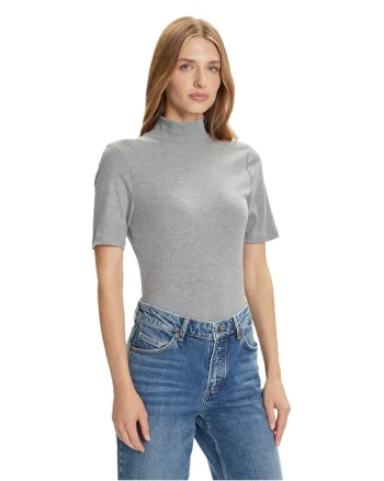 Tricou dama  gri, bumbac