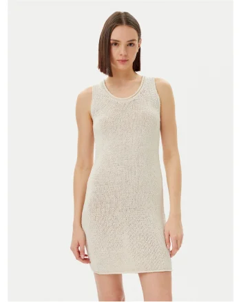 Rochie tricotata de dama  bej