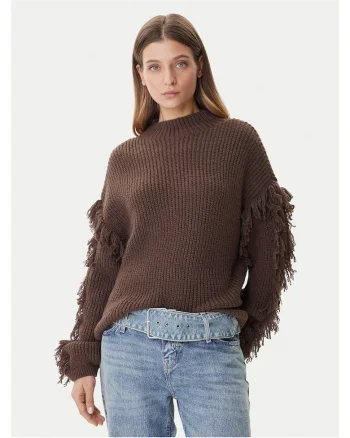 Pulover dama,  maro, din material confortabil