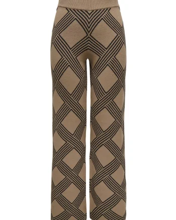 Pantaloni pentru dama  bej/negru